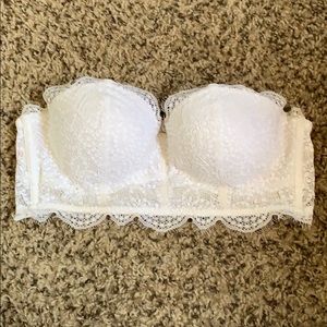 PINK Strapless Lace Bralette